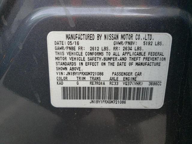 JN1BY1PRXGM721086 Infiniti Q70l 3.7