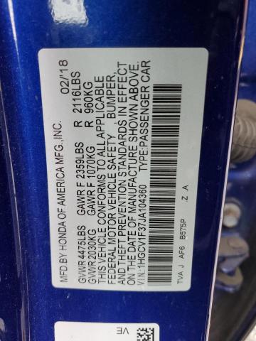 1HGCV1F37JA104360 Honda Accord Sport