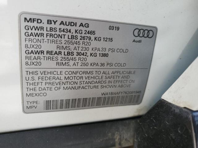 WA1BNAFY7K2091945 Audi Q5 Premium Plus