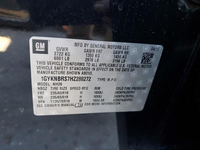 1GYKNBRS7HZ288272 Cadillac XT5 LUXURY