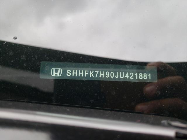 SHHFK7H90JU421881 Honda Civic Sport Touring