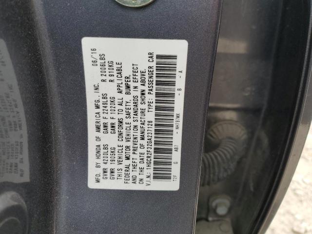 1HGCR2F32GA237126 Honda ACCORD LX