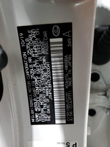 JTHP9JBH7L2020041 Lexus UX 250H