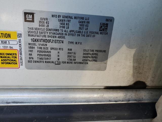 1GKKVTKD0FJ107374 GMC Acadia Denali