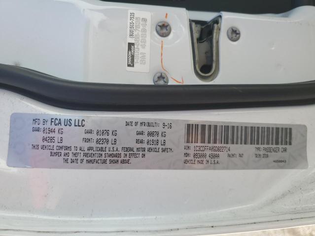 1C3CDFFA0GD822714 Dodge Dart Sxt Sport