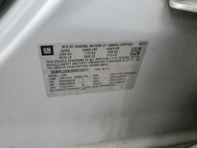 2GKFLUEK3H6319211 GMC Terrain Slt