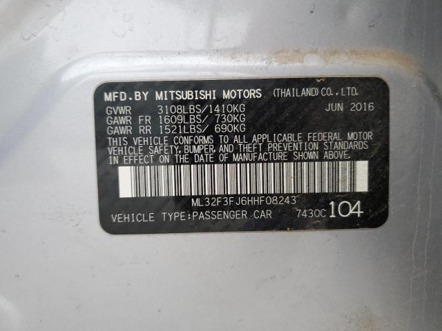 ML32F3FJ6HHF08243 Mitsubishi Mirage G4 Es