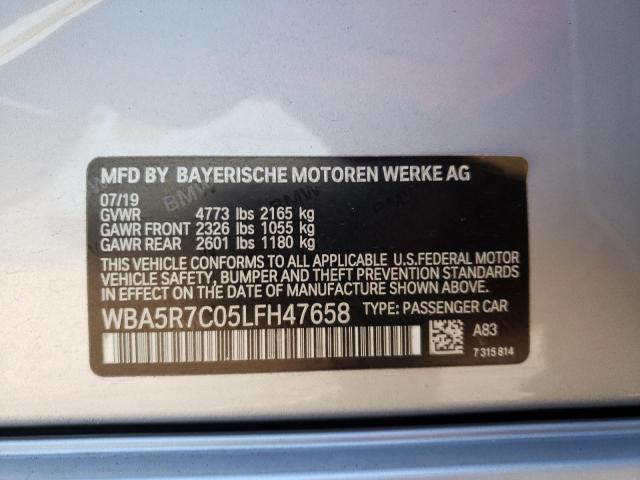 WBA5R7C05LFH47658 BMW 330XI