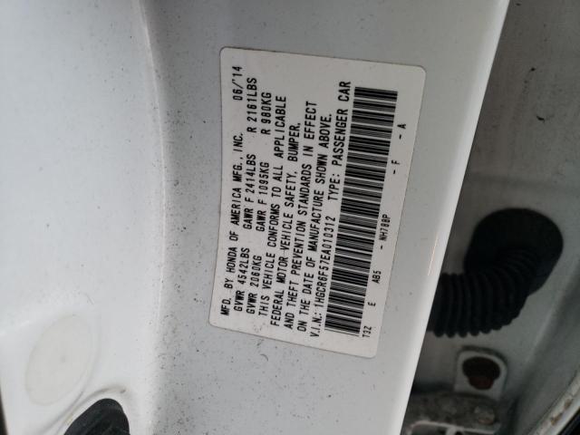 1HGCR6F57EA010312 Honda Accord Hybrid Exl