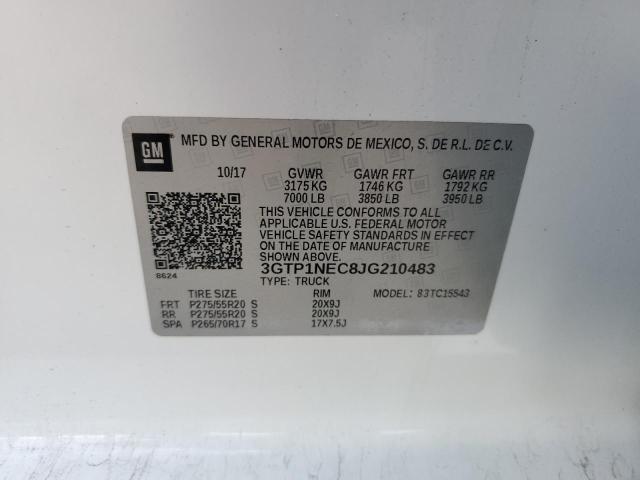 3GTP1NEC8JG210483 GMC Sierra C1500 Slt