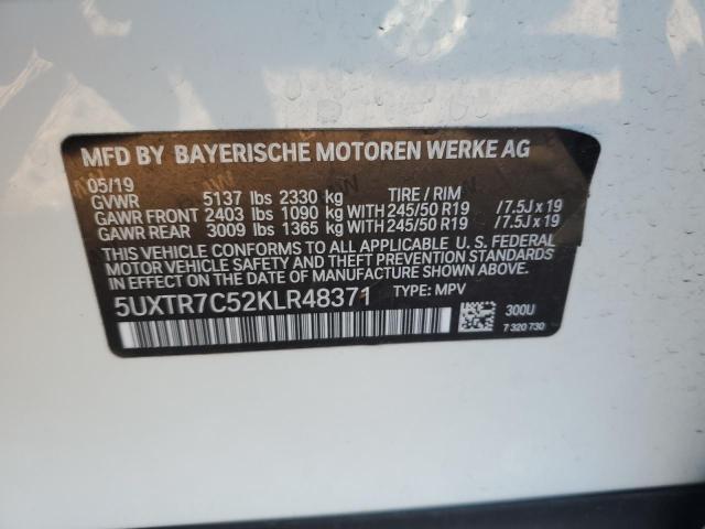 5UXTR7C52KLR48371 BMW X3 Sdrive30i