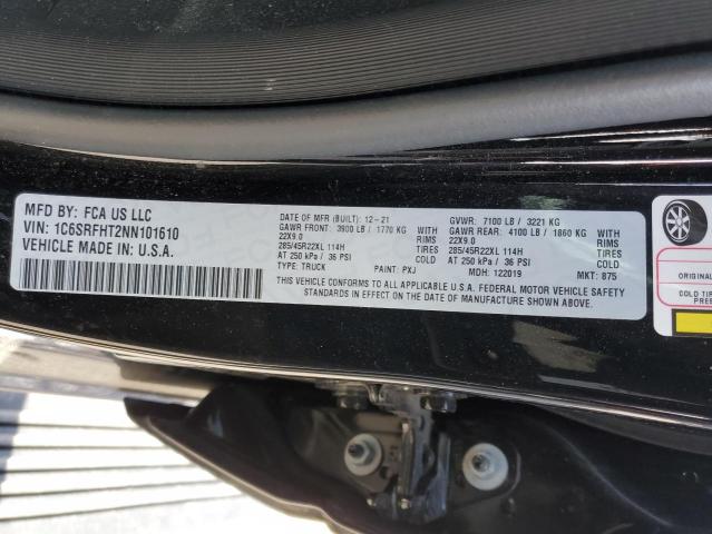 1C6SRFHT2NN101610 RAM 1500 Limited
