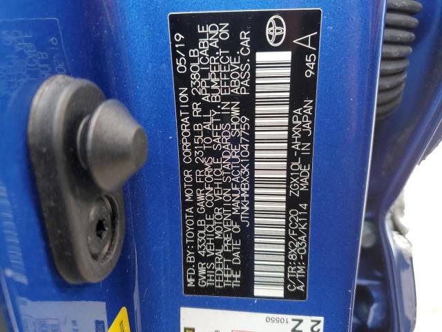 JTNKHMBX3K1047759 Toyota C-HR XLE