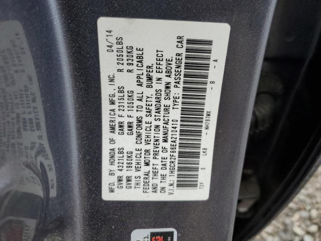 1HGCR2F86EA210410 Honda ACCORD EXL