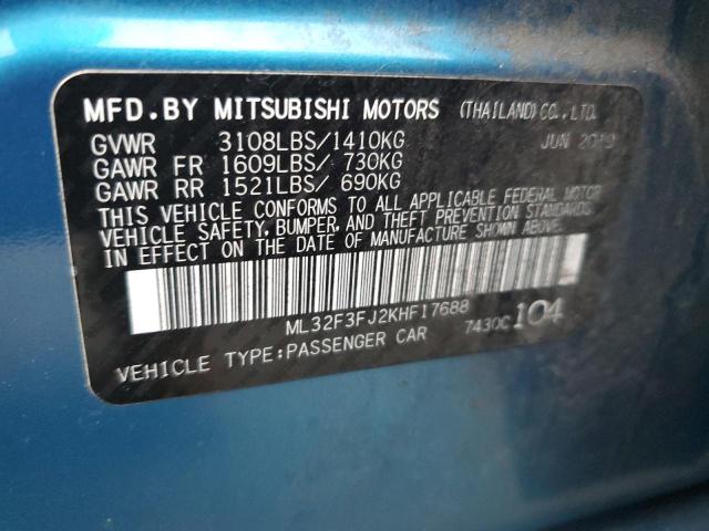 ML32F3FJ2KHF17688 Mitsubishi Mirage G4 Es