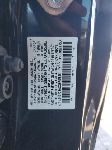 2HGFC3A5XJH757855 Honda CIVIC SI