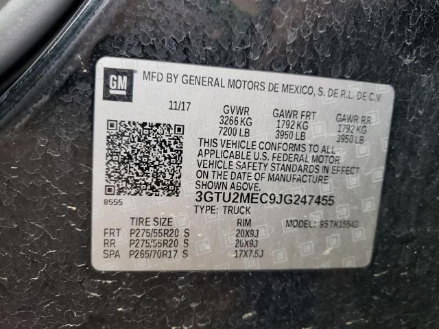 3GTU2MEC9JG247455 GMC Sierra K1500 Sle