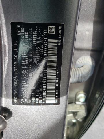 JHMCR6F52HC019327 Honda Accord Hybrid Exl