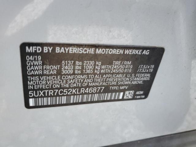 5UXTR7C52KLR46877 BMW X3 Sdrive30i