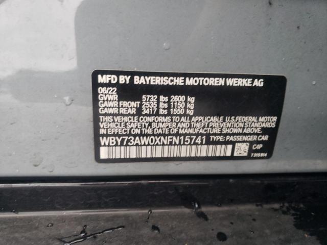 WBY73AW0XNFN15741 BMW I4 Edrive40