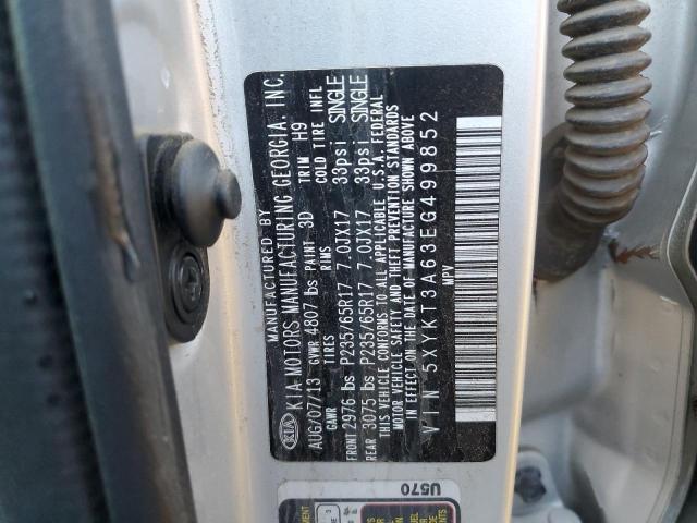 5XYKT3A63EG499852 KIA SORENTO LX