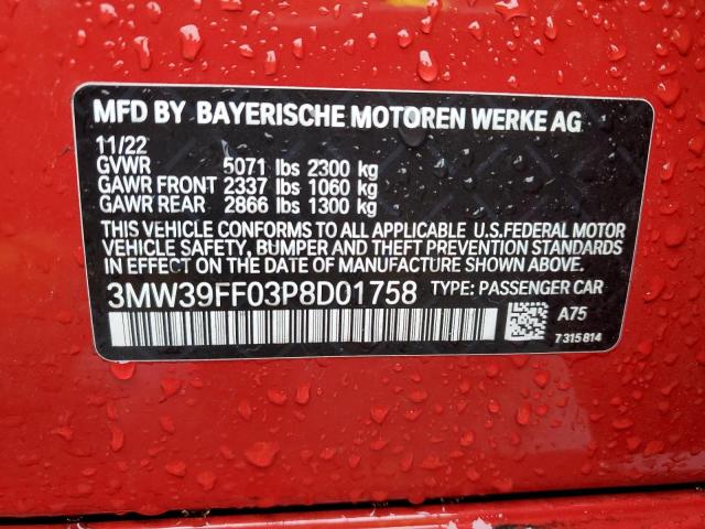 3MW39FF03P8D01758 BMW 330e