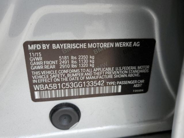 WBA5B1C53GG133542 BMW 535 I
