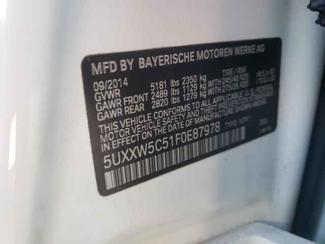 5UXXW5C51F0E87978 BMW X4 Xdrive35i