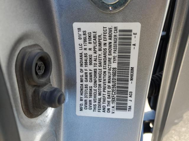 19XFC2E59JE016028 Honda Civic Lx