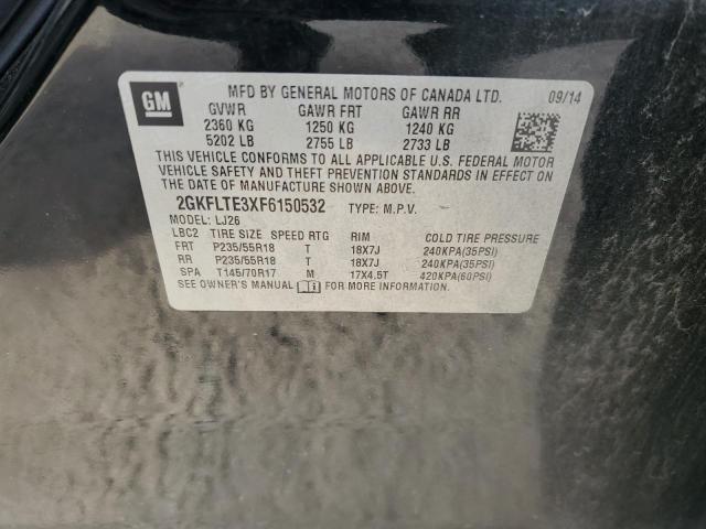 2GKFLTE3XF6150532 GMC Terrain Slt