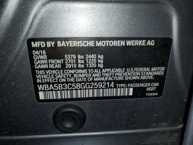 WBA5B3C58GG259214 BMW 535 XI