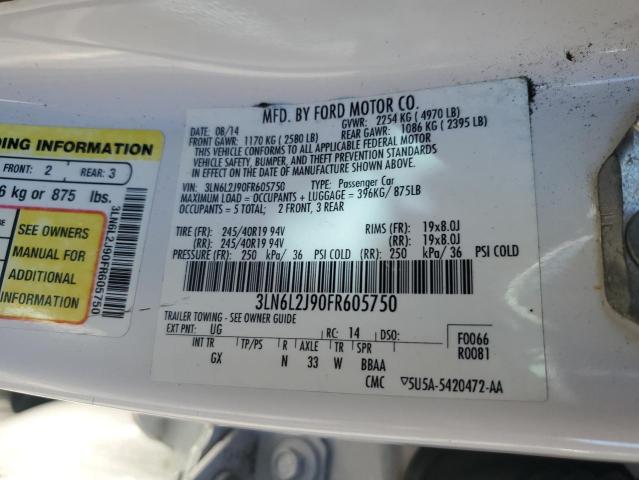 3LN6L2J90FR605750 Lincoln MKZ