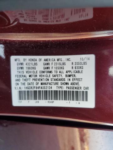 1HGCR2F84FA052134 Honda ACCORD EXL