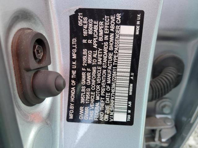 SHHFK7H63MU228411 Honda CIVIC EX
