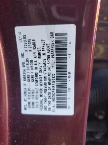 1HGCR2F84FA080323 Honda ACCORD EXL