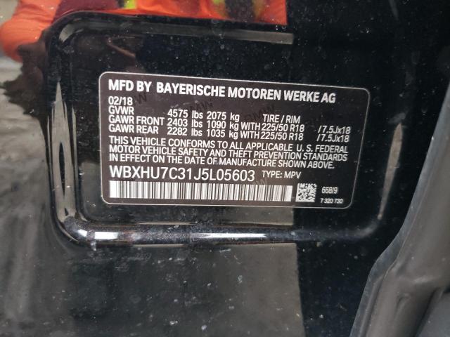 WBXHU7C31J5L05603 BMW X1 Sdrive28i