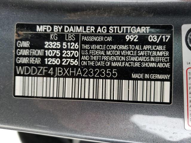WDDZF4JBXHA232355 Mercedes-Benz E 300