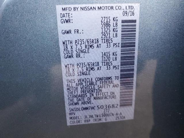 5N1DL0MM7HC503682 Infiniti QX60