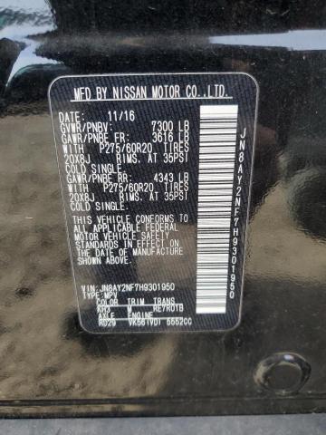 JN8AY2NF7H9301950 Nissan Armada Platinum