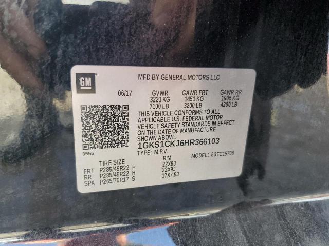 1GKS1CKJ6HR366103 GMC YUKON DENALI