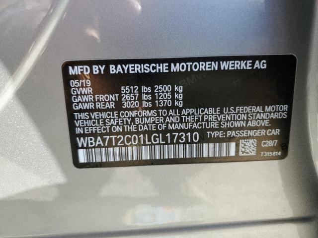 WBA7T2C01LGL17310 BMW 740 I