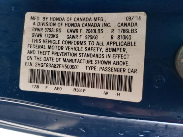 2HGFG3A82FH500601 Honda CIVIC EX