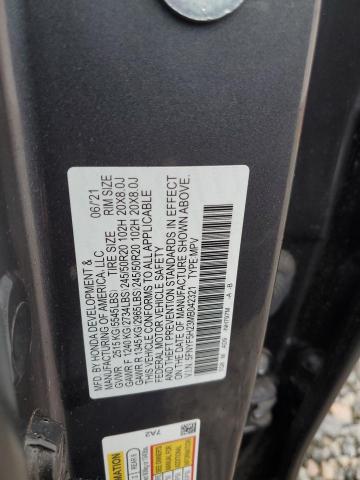 5FNYF5H23MB042321 Honda PILOT SE