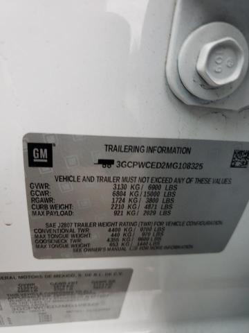3GCPWCED2MG108325 Chevrolet Silverado C1500 Lt