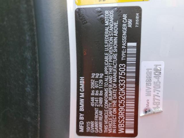 WBS3R9C52GK337503 BMW M4