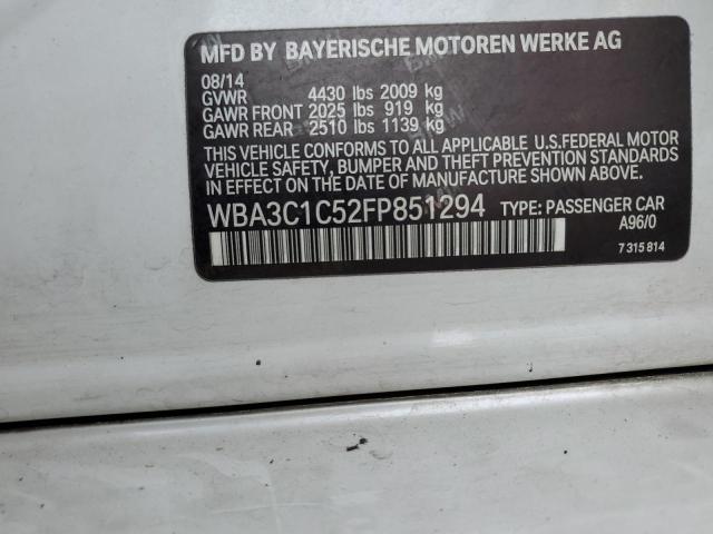 WBA3C1C52FP851294 BMW 328 I Sulev