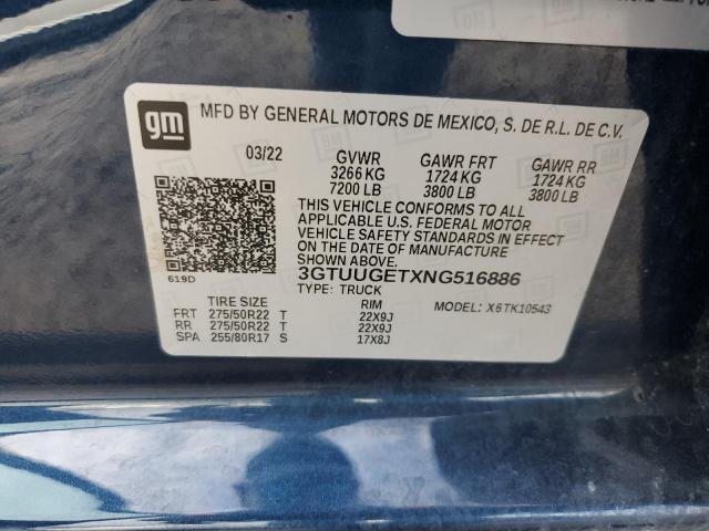 3GTUUGETXNG516886 GMC Sierra K1500 Denali