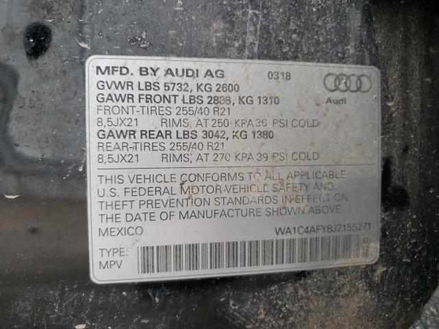 WA1C4AFY8J2155271 Audi Sq5 Prestige