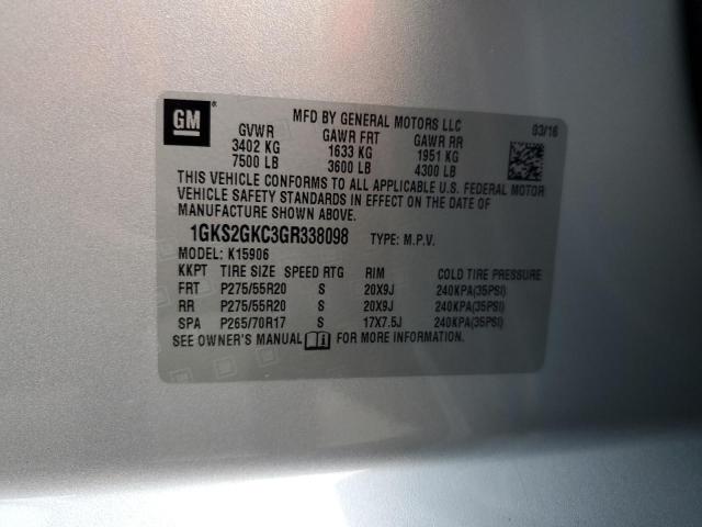 1GKS2GKC3GR338098 GMC Yukon Xl K1500 Slt