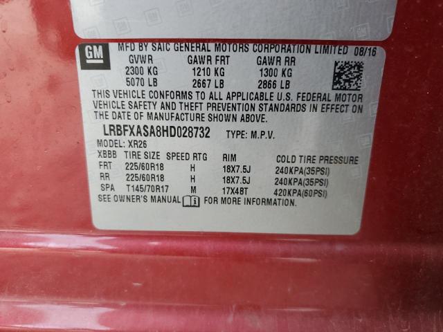 LRBFXASA8HD028732 Buick Envision Preferred